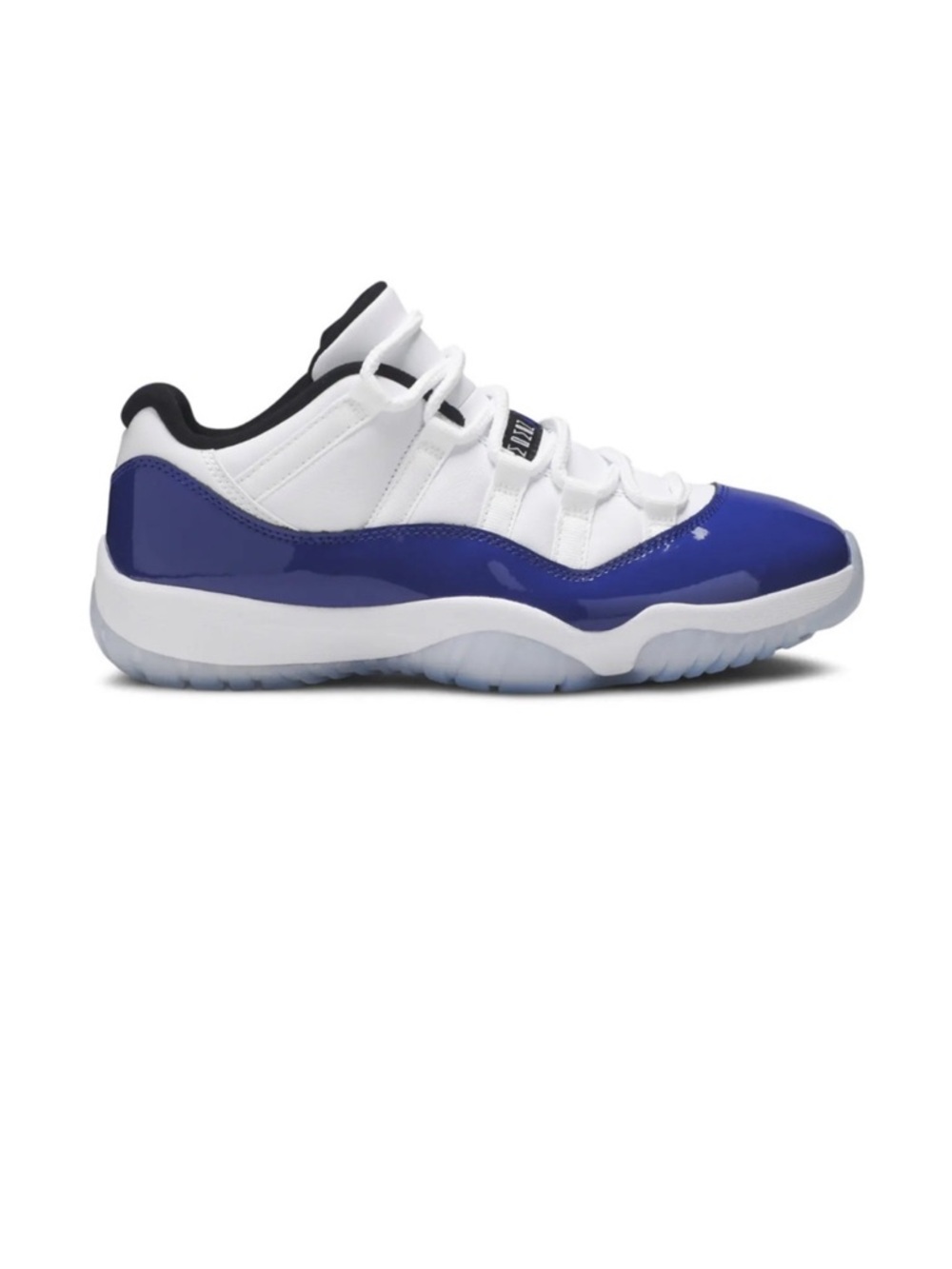 Jordan Women’s Low Top Athletic Shoes White and Royal Blue